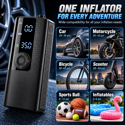 Portable Air Pump & Smart Tire Inflator